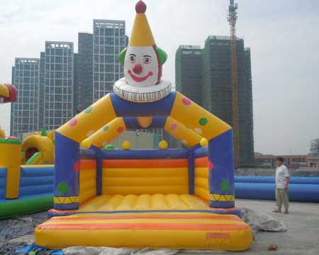 Clown jumping castle