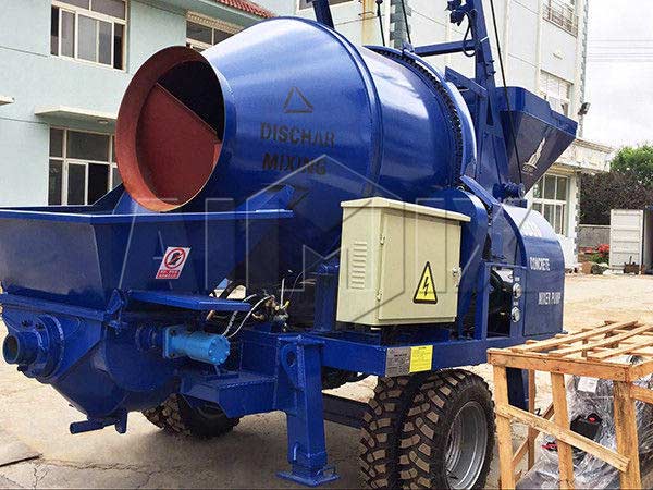 Electric concrete pump