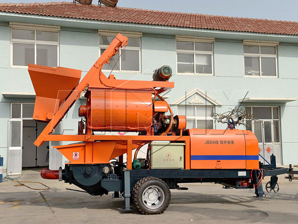 small concrete pump