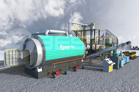 Cost-efficient Beston Waste Tyre Pyrolysis Plant