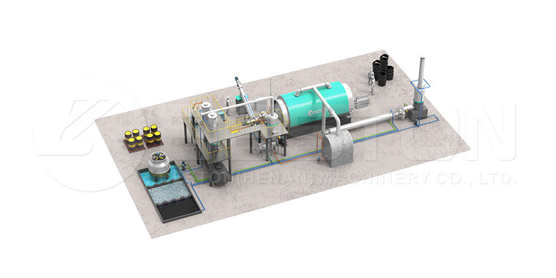 Máquina para pirolisis de plásticos