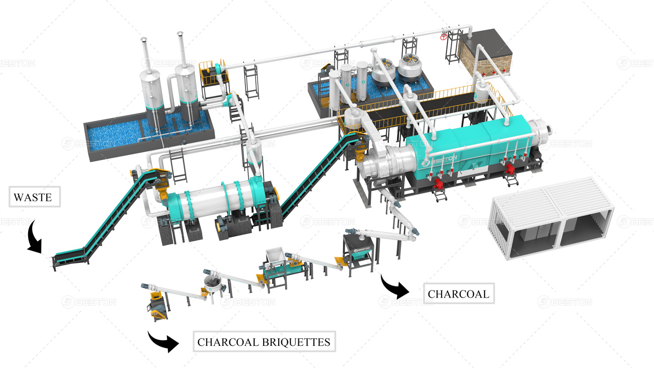 Beston-Charcoal-Briquette-Making-Machine-for-Sale-Biomass-to-Charcoal